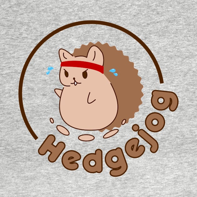 Hedgejog Jogging Hedgehog by Darquill T-Shirts